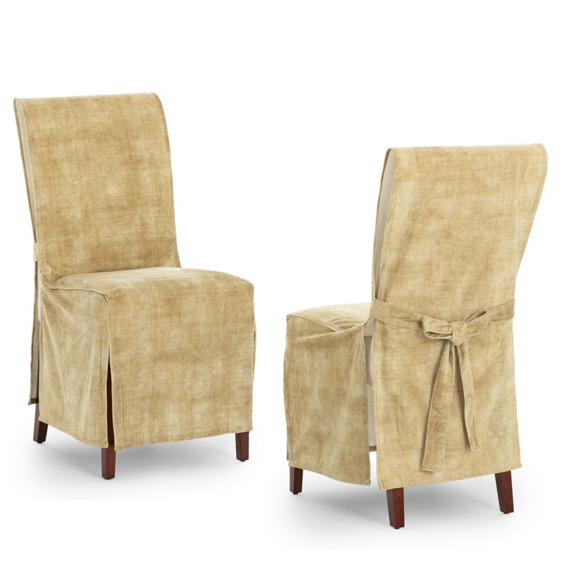 Capas de cadeira Turim x2 | Hotelaria | Veludo antimanchas | Laços ajustáveis | Elegância profissional Capas de cadeira Turim x2 | Hotelaria | Veludo antimanchas | Laços ajustáveis | Elegância profissional