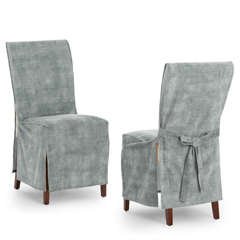 Capas de cadeira Turim x2 | Hotelaria | Veludo antimanchas | Laços ajustáveis | Elegância profissional Capas de cadeira Turim x2 | Hotelaria | Veludo antimanchas | Laços ajustáveis | Elegância profissional
