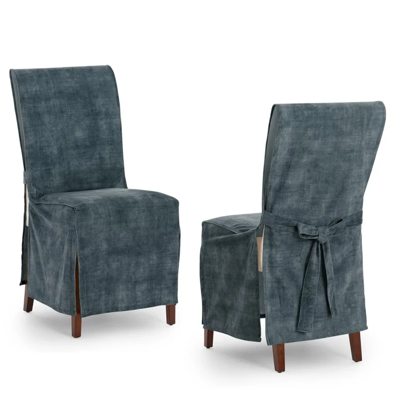 Capas de cadeira Turim x2 | Hotelaria | Veludo antimanchas | Laços ajustáveis | Elegância profissional Capas de cadeira Turim x2 | Hotelaria | Veludo antimanchas | Laços ajustáveis | Elegância profissional
