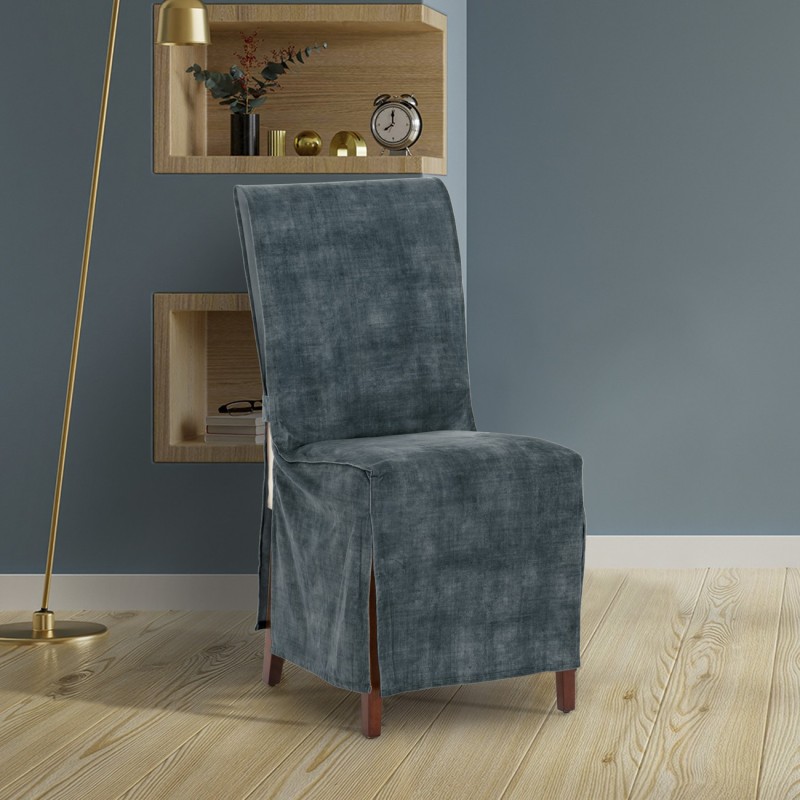 Capas de cadeira Turim x2 | Hotelaria | Veludo antimanchas | Laços ajustáveis | Elegância profissional Capas de cadeira Turim x2 | Hotelaria | Veludo antimanchas | Laços ajustáveis | Elegância profissional