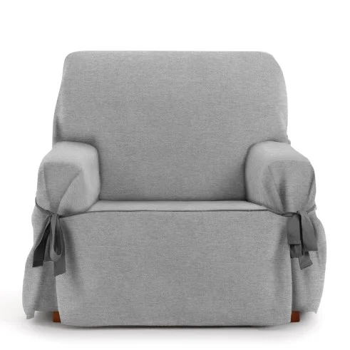 Capa de sofá Valeria com laços | Tecido estruturado | Ajuste elegante | Proteção visível | Lavagem simples