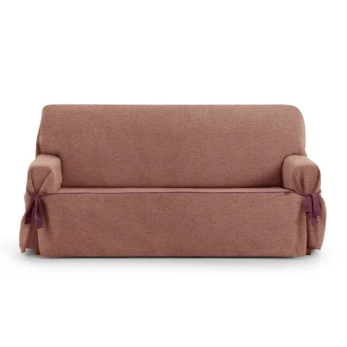 Capa de sofá Valeria com laços | Tecido estruturado | Ajuste elegante | Proteção visível | Lavagem simples