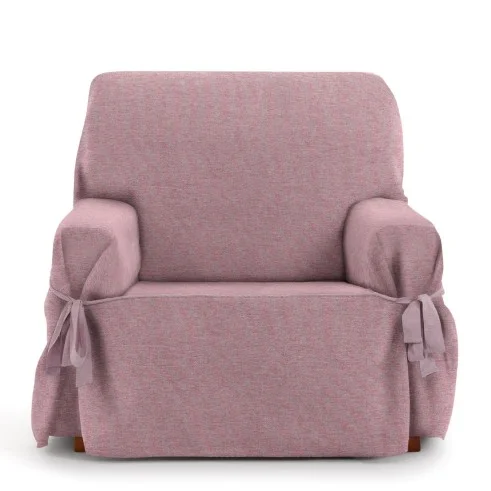 Capa de poltrona Valeria com laços | Design estruturado | Proteção visível | Ajuste decorativo | Lavável