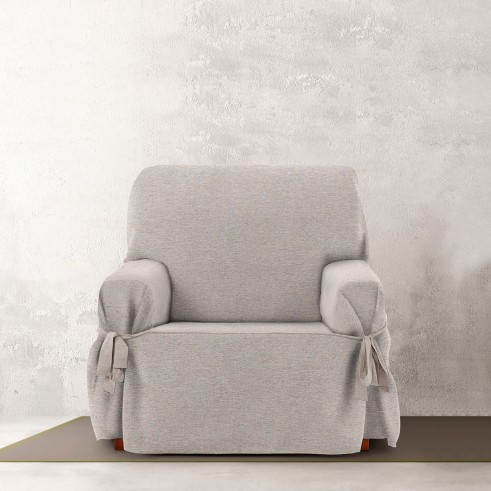 Capa de poltrona Valeria com laços | Design estruturado | Proteção visível | Ajuste decorativo | Lavável