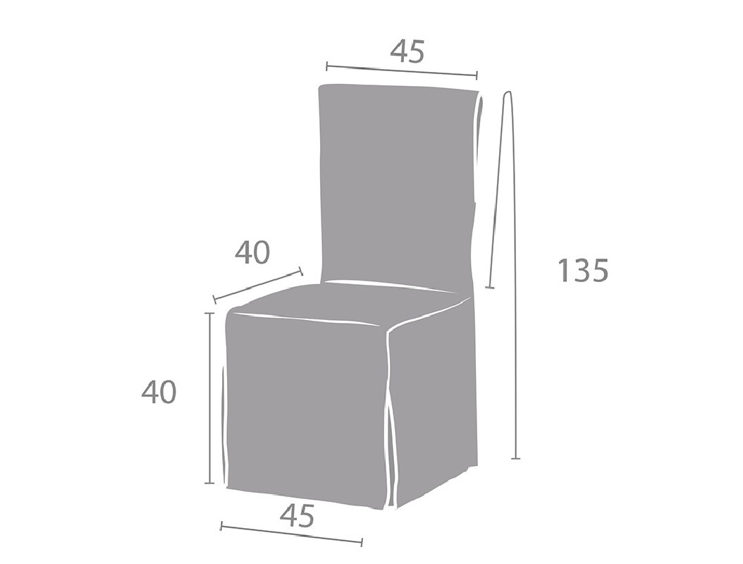 Capas de cadeira Valeria x2 | Hotelaria | Tecido não elástico | Laços ajustáveis | Estilo sóbrio Capas de cadeira Valeria x2 | Hotelaria | Tecido não elástico | Laços ajustáveis | Estilo sóbrio