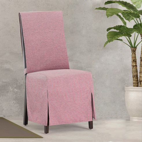 Capas de cadeira Valeria x2 | Hotelaria | Tecido não elástico | Laços ajustáveis | Estilo sóbrio