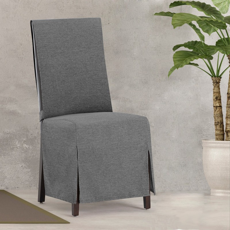 Capas de cadeira Valeria x2 | Hotelaria | Tecido não elástico | Laços ajustáveis | Estilo sóbrio