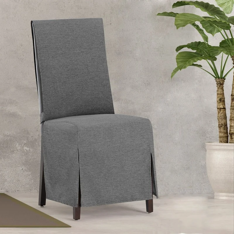 Capas de cadeira Valeria x2 | Hotelaria | Tecido não elástico | Laços ajustáveis | Estilo sóbrio Capas de cadeira Valeria x2 | Hotelaria | Tecido não elástico | Laços ajustáveis | Estilo sóbrio