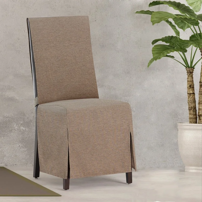 Capas de cadeira Valeria x2 | Hotelaria | Tecido não elástico | Laços ajustáveis | Estilo sóbrio