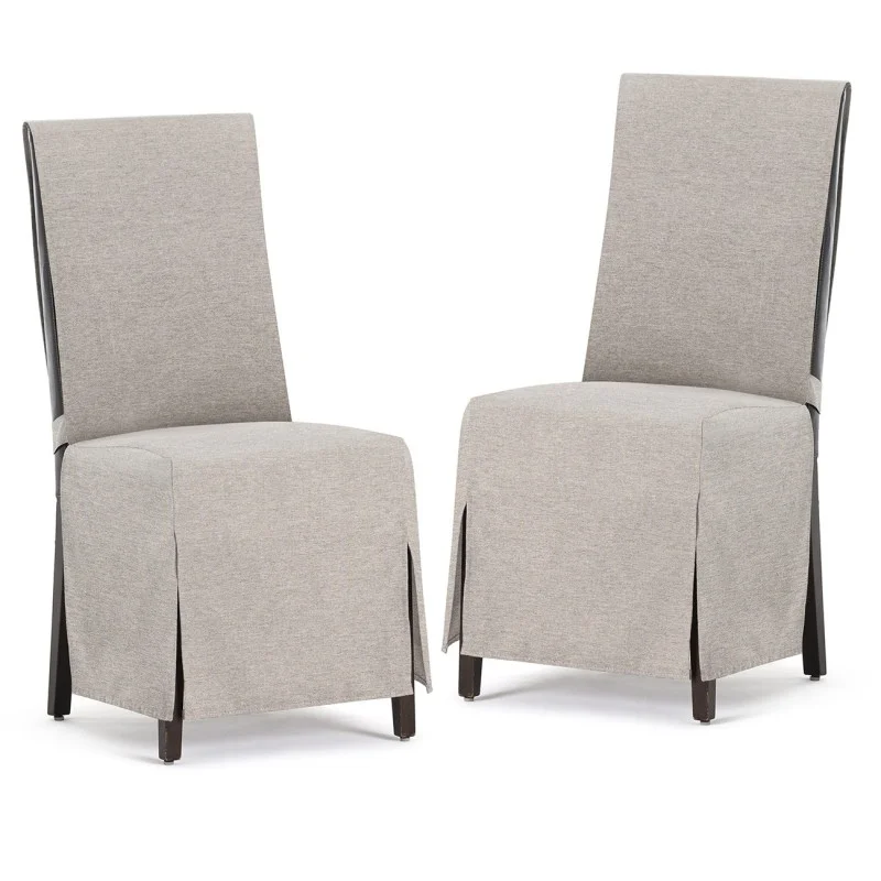 Capas de cadeira Valeria x2 | Hotelaria | Tecido não elástico | Laços ajustáveis | Estilo sóbrio Capas de cadeira Valeria x2 | Hotelaria | Tecido não elástico | Laços ajustáveis | Estilo sóbrio