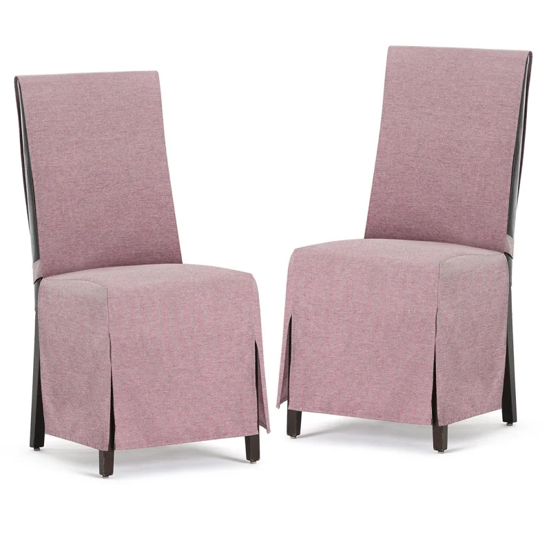 Capas de cadeira Valeria x2 | Hotelaria | Tecido não elástico | Laços ajustáveis | Estilo sóbrio Capas de cadeira Valeria x2 | Hotelaria | Tecido não elástico | Laços ajustáveis | Estilo sóbrio