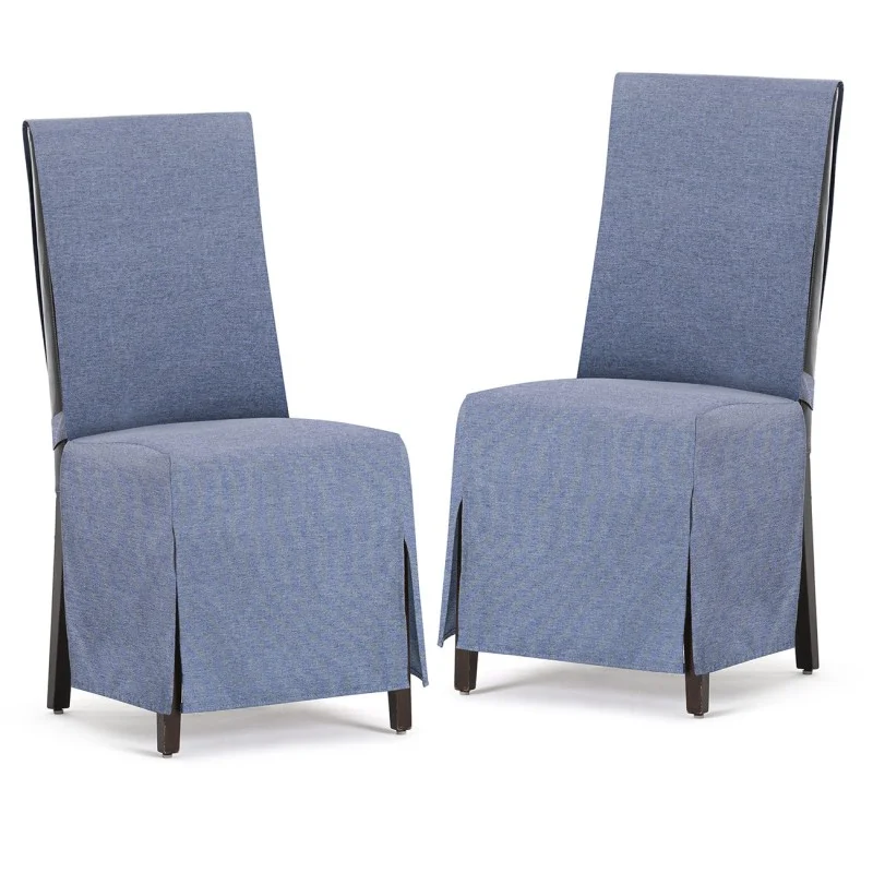 Capas de cadeira Valeria x2 | Hotelaria | Tecido não elástico | Laços ajustáveis | Estilo sóbrio Capas de cadeira Valeria x2 | Hotelaria | Tecido não elástico | Laços ajustáveis | Estilo sóbrio