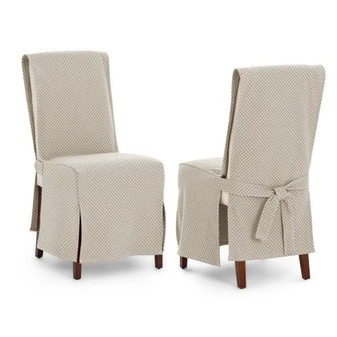Capas de cadeira Francesca x2 | Hotelaria | Geometria em relevo | Proteção elegante | Lavável