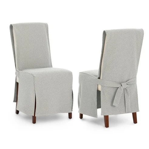 Capas de cadeira Francesca x2 | Hotelaria | Geometria em relevo | Proteção elegante | Lavável