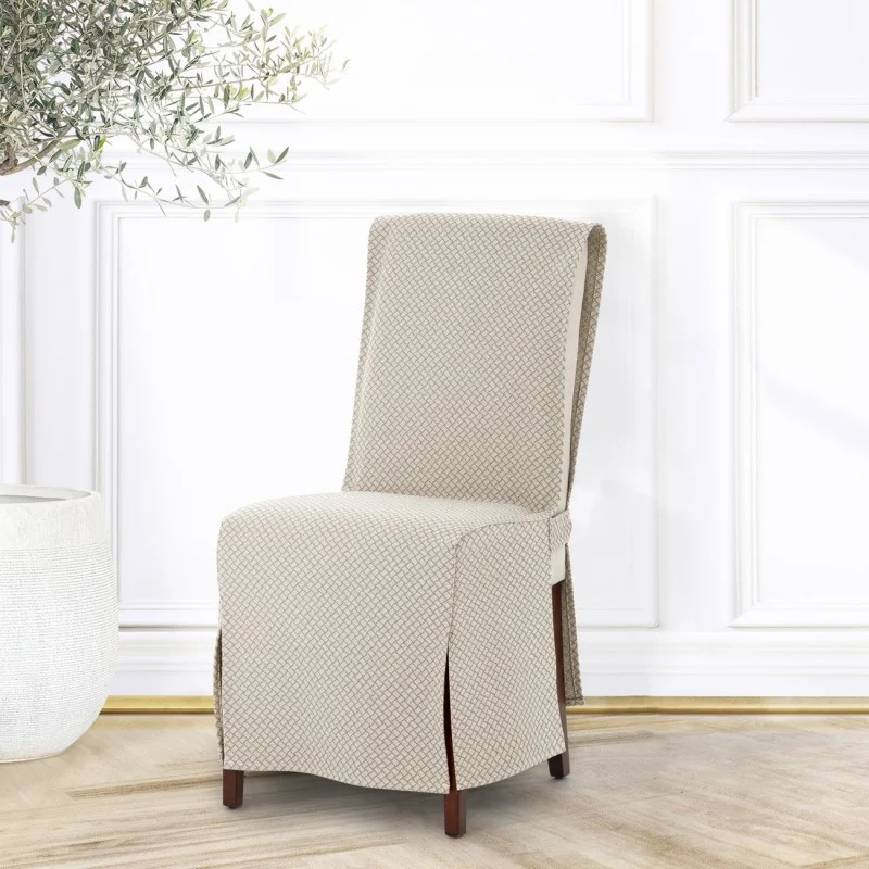 Capas de cadeira Francesca x2 | Hotelaria | Geometria em relevo | Proteção elegante | Lavável Capas de cadeira Francesca x2 | Hotelaria | Geometria em relevo | Proteção elegante | Lavável