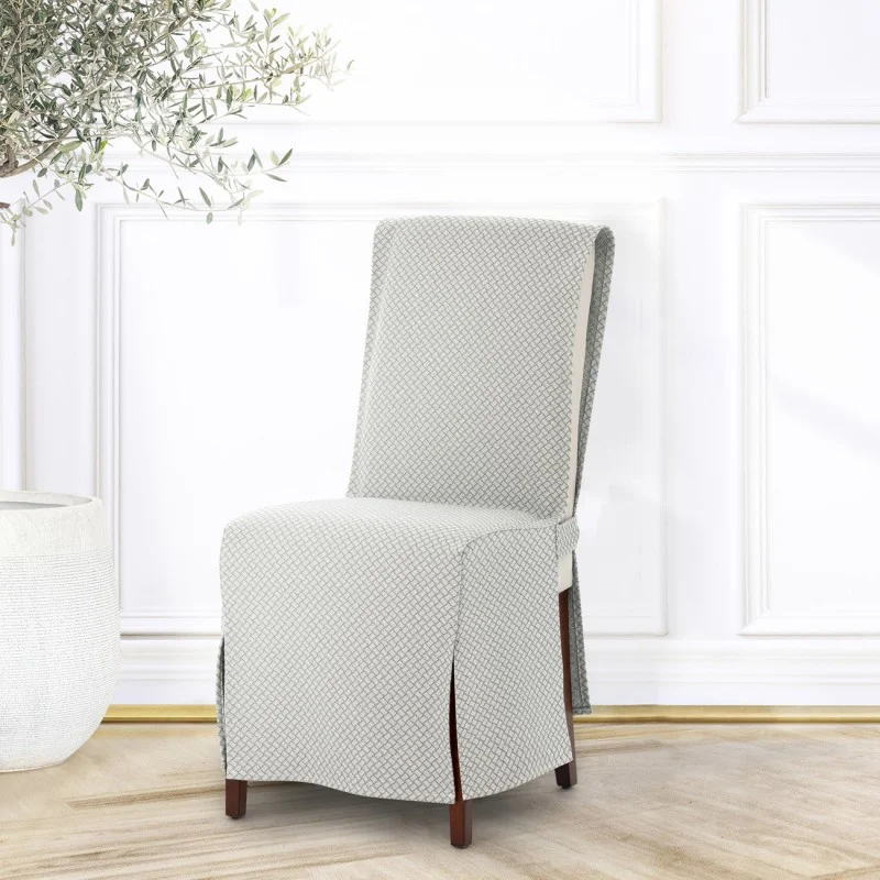 Capas de cadeira Francesca x2 | Hotelaria | Geometria em relevo | Proteção elegante | Lavável