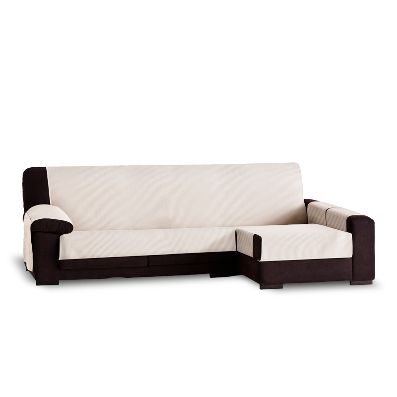 Capa Bianca para Chaise Longue | Algodão 100% | Proteção parcial | Bolsos nos apoios de braços | Lavável