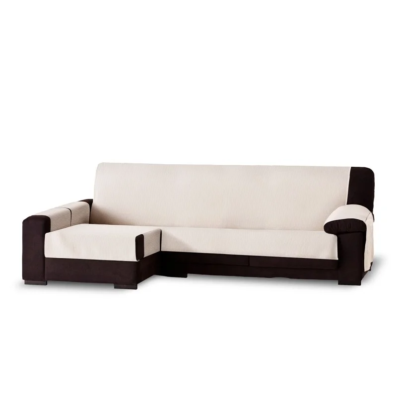 Capa cobre chaise longue Bianca | Algodão 100% | Proteção parcial | Bolsos nos apoios de braços | Lavável Capa cobre chaise longue Bianca | Algodão 100% | Proteção parcial | Bolsos nos apoios de braços | Lavável