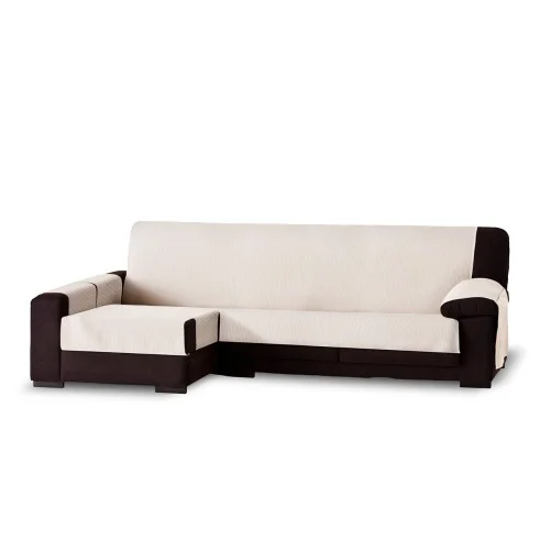 Capa cobre chaise longue Bianca | Algodão 100% | Proteção parcial | Bolsos nos apoios de braços | Lavável