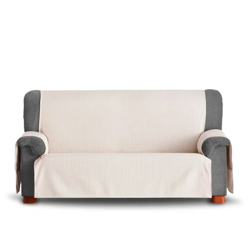 Capa cobre sofá Bianca | Tecido de algodão com bolsos | Proteção prática | Design decorativo | Lavagem fácil