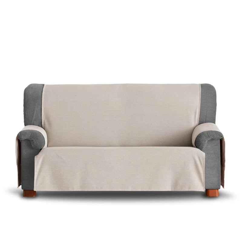 Capa cobre sofá Constanza | Algodão firme | Proteção parcial com bolsos | Lavagem prática