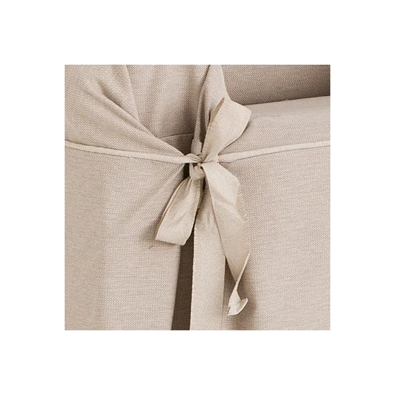 Capa de poltrona com laços Constanza | Zigzag elegante | Ajuste decorativo seguro | Lavável na máquina Capa de poltrona com laços Constanza | Zigzag elegante | Ajuste decorativo seguro | Lavável na máquina