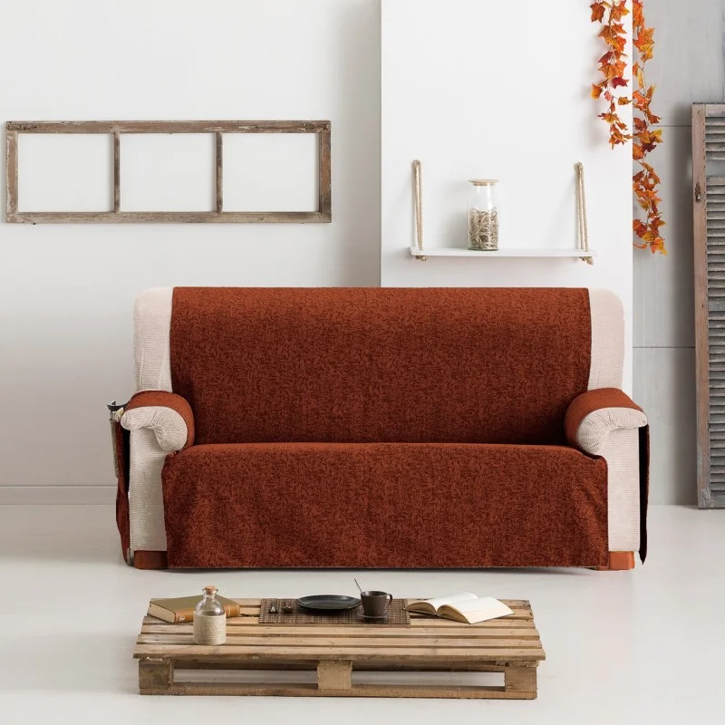 Capa cobre sofá Dream | Tecido elegante não elástico | Proteção sem ocultar | Bolsos funcionais