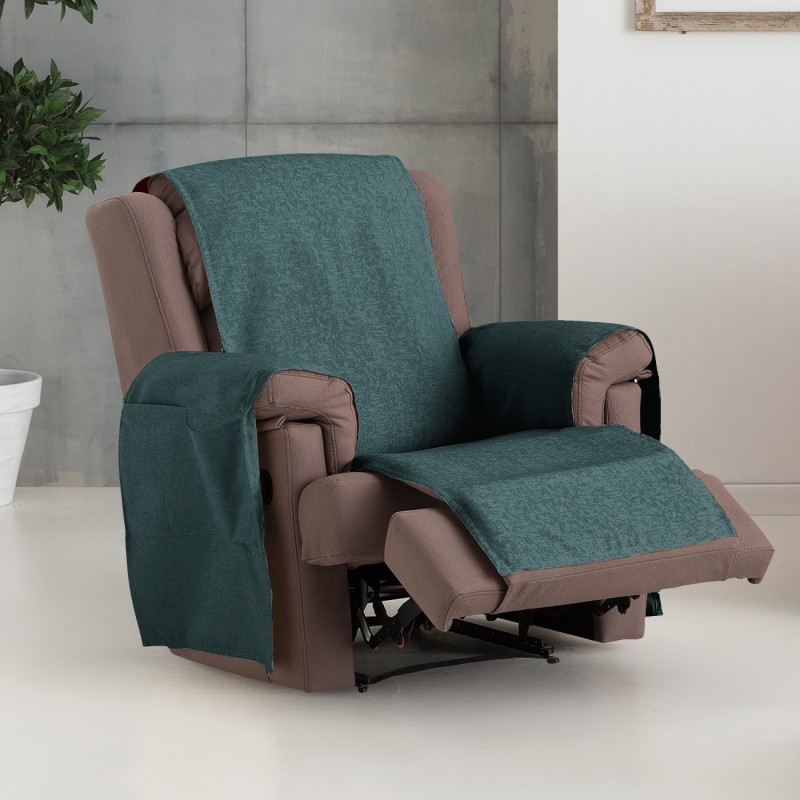 Capa cobre poltrona relax Dream | Tecido firme decorativo | Proteção integral com bolsos | Manutenção fácil