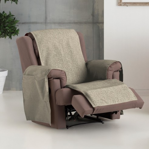 Capa cobre poltrona relax Dream | Tecido firme decorativo | Proteção integral com bolsos | Manutenção fácil