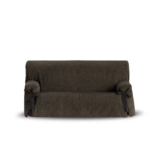 Capa de sofá com laços Dream | Tecido não elástico texturizado | Ajuste firme e elegante | Lavagem simples