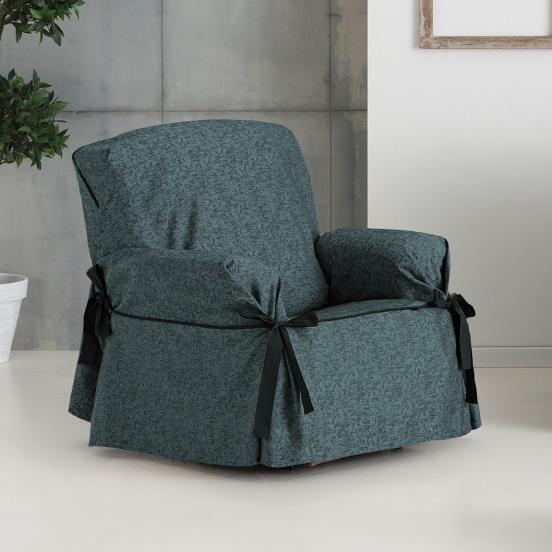 Capa de poltrona com laços Dream | Tecido clássico suave | Ajuste elegante com laços | Lavagem sem esforço Capa de poltrona com laços Dream | Tecido clássico suave | Ajuste elegante com laços | Lavagem sem esforço