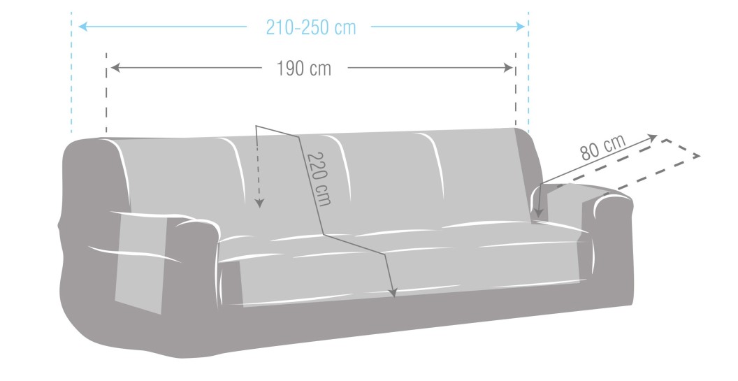 Capa de sofá modelo médio