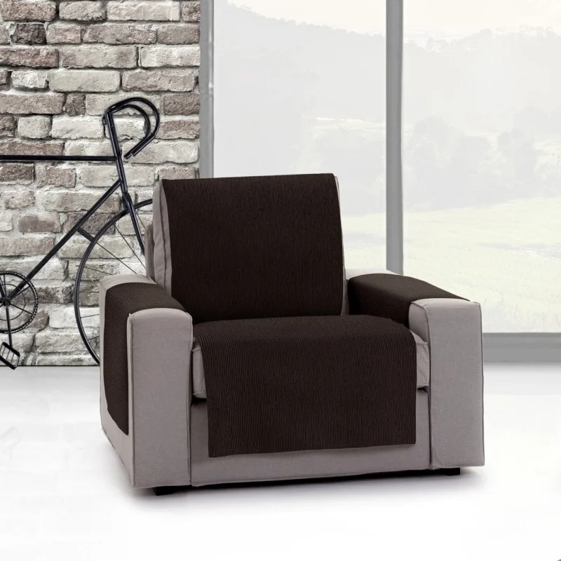 Capa cobre sofá Mid | Linhas modernas | Proteção parcial decorativa | Tecido lavável Capa cobre sofá Mid | Linhas modernas | Proteção parcial decorativa | Tecido lavável