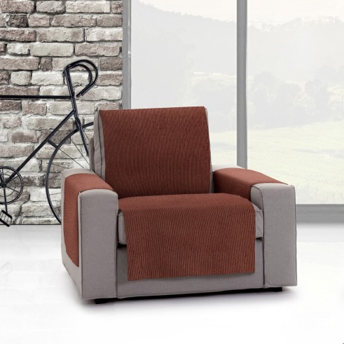 Capa cobre sofá Mid | Linhas modernas | Proteção parcial decorativa | Tecido lavável