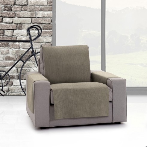 Capa cobre sofá Mid | Linhas modernas | Proteção parcial decorativa | Tecido lavável