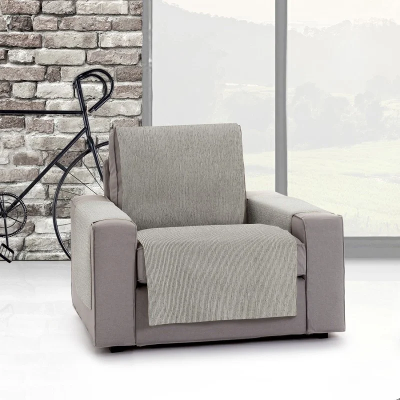 Capa cobre sofá Mid | Linhas modernas | Proteção parcial decorativa | Tecido lavável Capa cobre sofá Mid | Linhas modernas | Proteção parcial decorativa | Tecido lavável