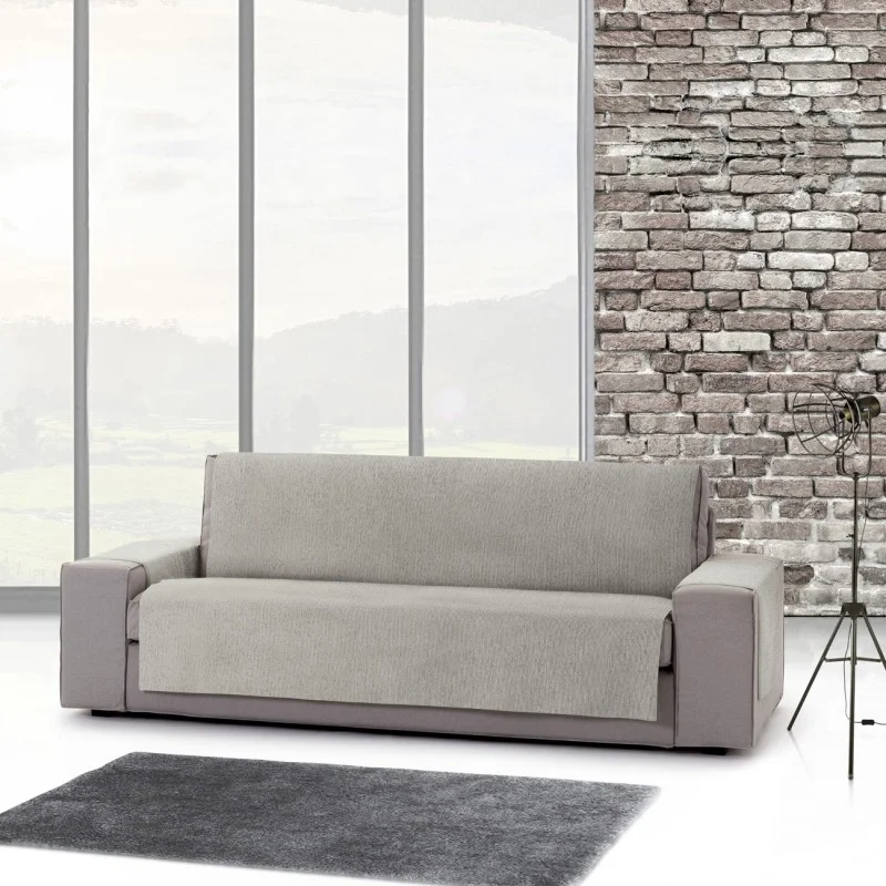 Capa cobre sofá Mid | Linhas modernas | Proteção parcial decorativa | Tecido lavável