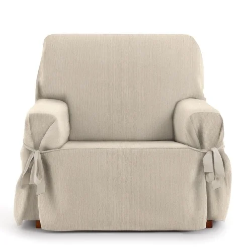 Capa de sofá com laços Mid | Tecido fino elegante | Ajuste clássico decorativo | Fácil de lavar