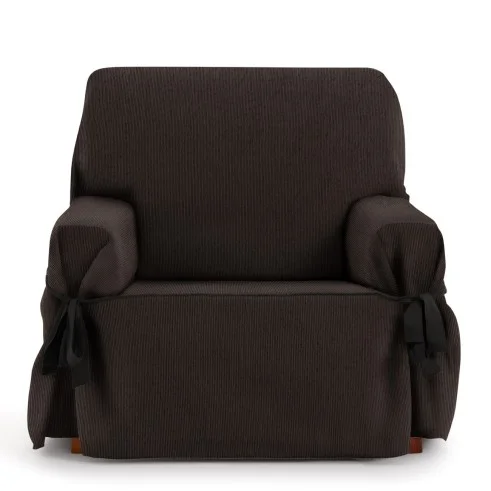 Capa de sofá com laços Mid | Tecido fino elegante | Ajuste clássico decorativo | Fácil de lavar