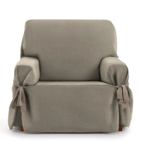 Capa de sofá com laços Mid | Tecido fino elegante | Ajuste clássico decorativo | Fácil de lavar