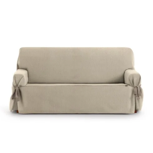 Capa de sofá com laços Mid | Tecido fino elegante | Ajuste clássico decorativo | Fácil de lavar