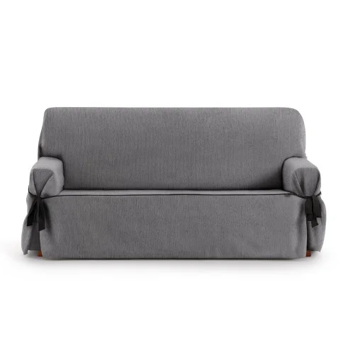 Capa de sofá com laços Mid | Tecido fino elegante | Ajuste clássico decorativo | Fácil de lavar