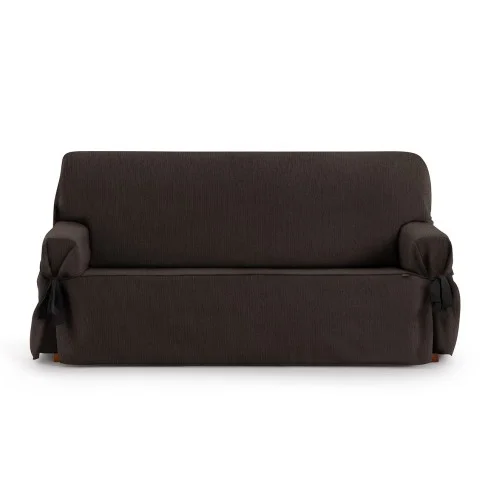 Capa de sofá com laços Mid | Tecido fino elegante | Ajuste clássico decorativo | Fácil de lavar