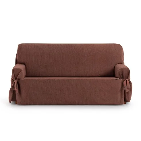 Capa de sofá com laços Mid | Tecido fino elegante | Ajuste clássico decorativo | Fácil de lavar