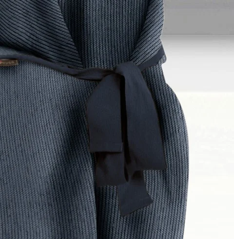 Capa de sofá com laços Mid | Tecido fino elegante | Ajuste clássico decorativo | Fácil de lavar