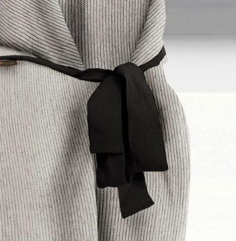 Capa de sofá com laços Mid | Tecido fino elegante | Ajuste clássico decorativo | Fácil de lavar