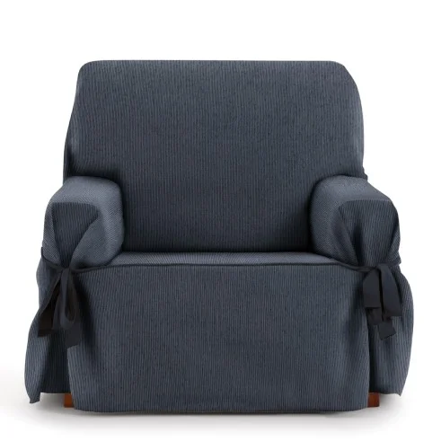 Capa de poltrona com laços Mid | Linhas subtis | Ajuste decorativo moderno | Proteção confortável