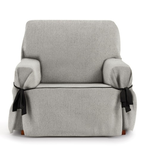 Capa de poltrona com laços Mid | Linhas subtis | Ajuste decorativo moderno | Proteção confortável