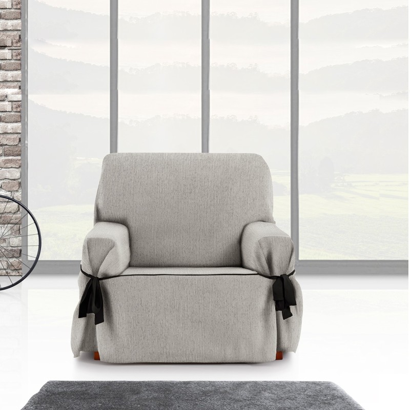 Capa de poltrona com laços Mid | Linhas subtis | Ajuste decorativo moderno | Proteção confortável Capa de poltrona com laços Mid | Linhas subtis | Ajuste decorativo moderno | Proteção confortável
