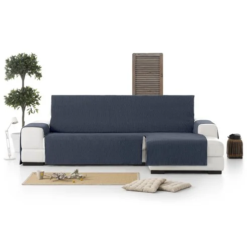 Capa cobre chaise longue Mid | Tecido de linhas verticais | Proteção parcial elegante | Lavável na máquina